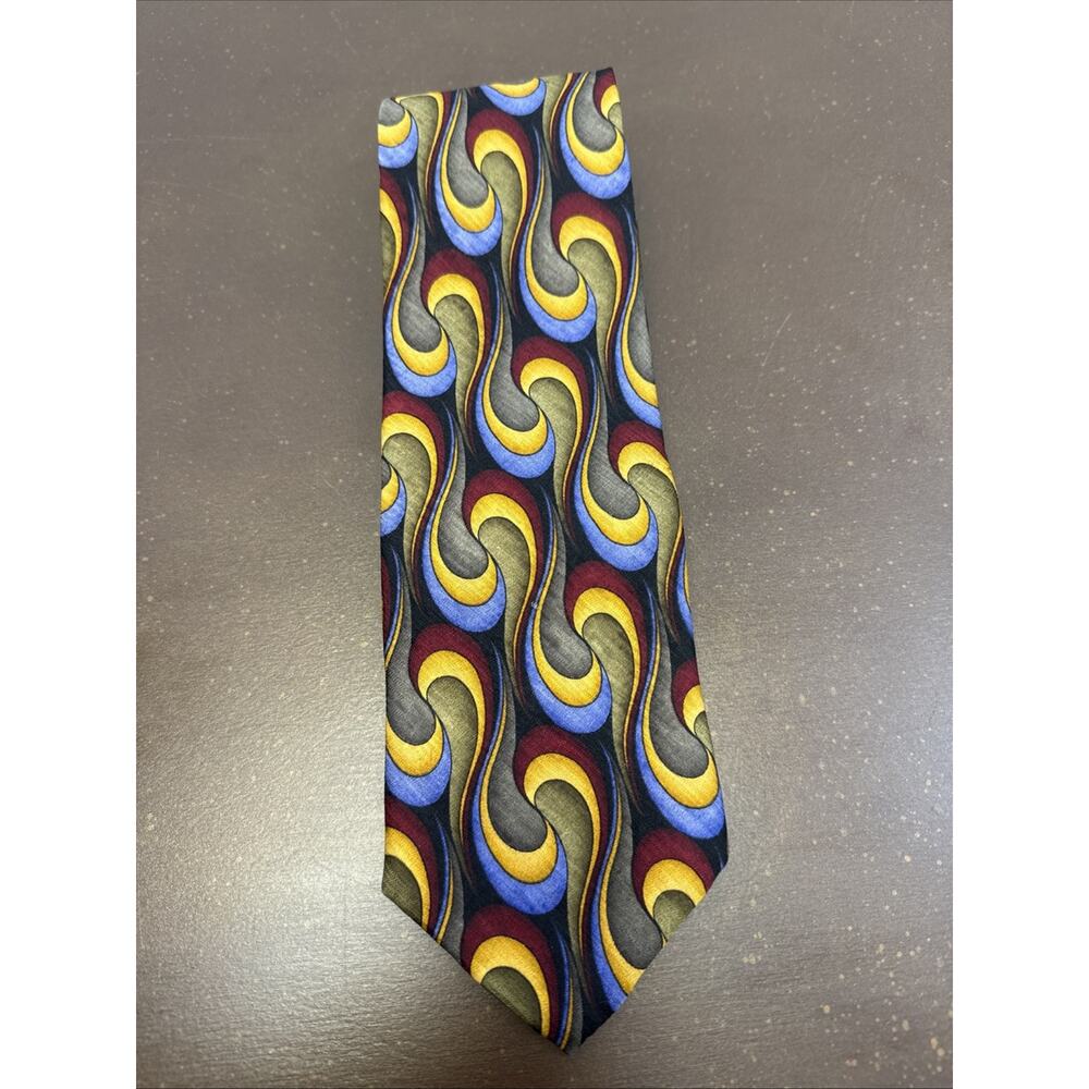 Cocktail Collection Men’s Silk Neck Tie Brandy As Seen Under Microscope 4”x 58”